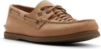 Sperry Top-Sider Authentic Original 2-Eye Woven Boat Shoe in Royal Brown at Nordstrom, Size 10.5