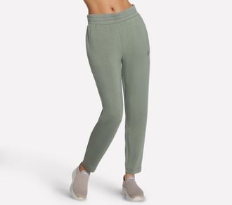 Skechers Jogginghose SKECHERS Womens Pant, Damen, Gr. XXL (50/52), N-Gr, agave, Obermaterial: 53% Viskose, 39% Polyester, 8% Elasthan, Hosen Jogginghose, sport