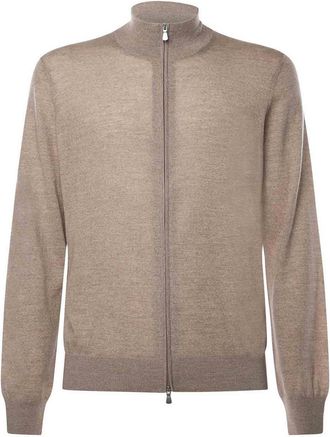 Giuliano Galiano Wool Zip-Up Jacket