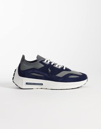 Polo Ralph Lauren Chunky sneakers blu navy e grigie-Grigio