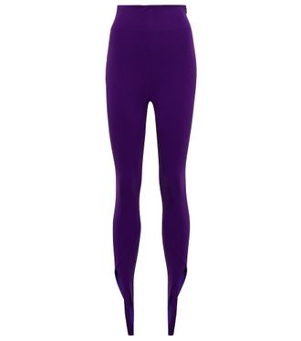 The Attico Jamie high-rise stirrup leggings