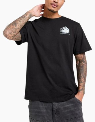 The North Face Mens The North Face Mens T Shirts Dark Matter Graphic Tee - Black - Size: 40