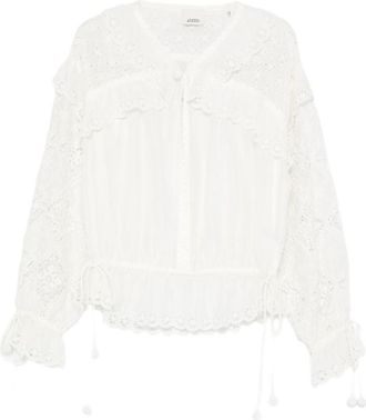Isabel Marant White Regular Solid Shirt