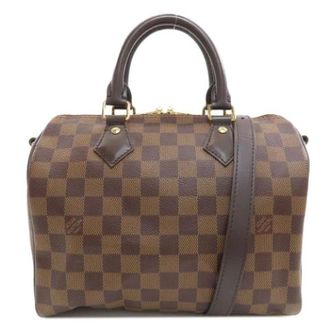 Louis Vuitton Pre-owned Vintage Damier Canvas Handbag - Dames - Pre-owned - Bruin - Maat: ONE Size