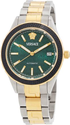 Versace Hellenyium Automatic Green Dial Mens Watch VEQCA0524