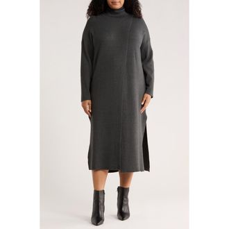 By Design Brenda Turtleneck Maxi Dress in Slate Heather at Nordstrom Rack, Size 1X