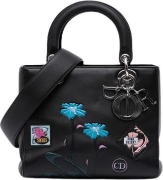Dior Pre-owned Handbags, female, Black, Size: ONE SIZE Pre-owned Leather Handbag
