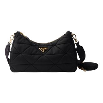 Prada (WMNS) PRADA FW25 Large Padded Re-Nylon Bag Black 1BC232-RDJN-F0632