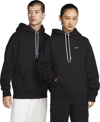 Nike Solo Swoosh Fleece Pullover Hoodie Black DX1356-010