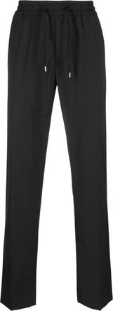 Sandro elasticated-waist tailored trousers - men - Cotton/Polyamide/Wool/Elastane - 38 - Black