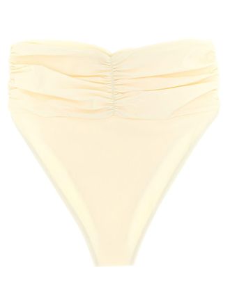 Magda Butrym High-Waist Ruffle Bikini Bottoms - cream