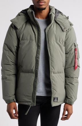 Alpha Industries Puffer Parka in Field Gray at Nordstrom, Size X-Large R
