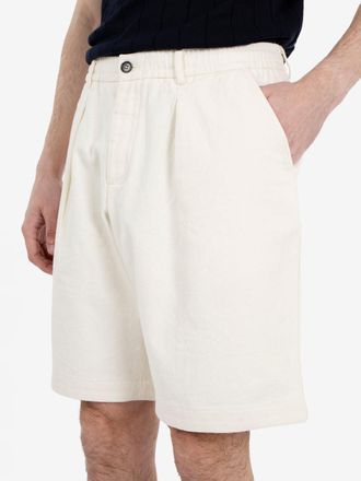 Universal Works Pleated track short ecru