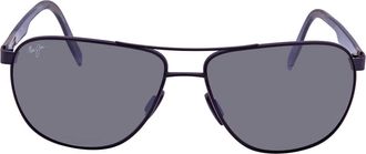 Maui Jim Castles Neutral Grey Pilot Unisex Sunglasses 728-2M 61