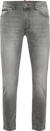Philipp Plein Skinny Jeans Greatness - Heren - Slim Fit Jeans - Grijs - W34 - Denim - Jeans