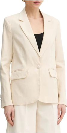 Silvian Heach Pillik Jacket - Dames - Blazers - Beige - XS - Polyester - Jassen