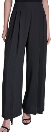 Halston Heritage Wide Leg Pleated Pant
