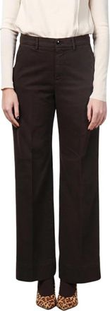 Mason's New York Studio Chino Broek - Dames - Wijde Broeken - Bruin - XS - Katoen - Broeken