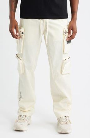 Billionaire Boys Club Barracks Pull-On Twill Cargo Pants in Winter White at Nordstrom Rack, Size Xx-Large