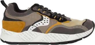 Voile Blanche Grijze Heren Actieve Sneakers - Heren - Sneakers - Veelkleurig - 42 EU - Leer - Schoenen