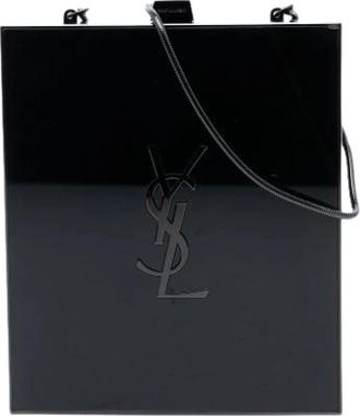 Saint Laurent Pre-owned Plastic Crossbody Tas - Dames - Vintage Clutch - Zwart - ONE Size - Vintage