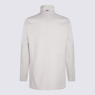 Herno Mens Coats Chalk _wo Ws
