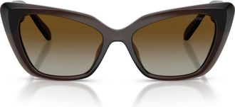 Swarovski Cat-eye Sunglasses - female - Swarovski - Sunglasses - Brown - 54 MM - Accessories