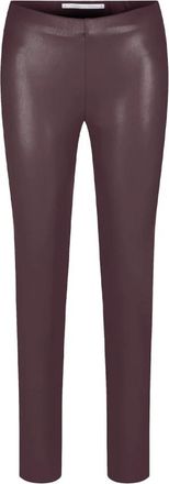 Raffaello Rossi Resa Vegan Leren Legging - Dames - Leggings - Rood - 3XL - Leer - Broeken