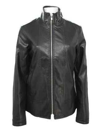 Nine West Womens Classic Zipper Jacket