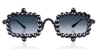Anna-Karin Karlsson CRYSTAL MIRAGE Black Womens Sunglasses Black Size 56