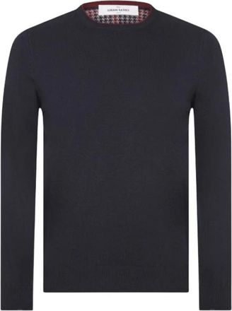 Gran Sasso Button-front Cardigan - Heren - Truien - Blauw - Maat: XL Wol