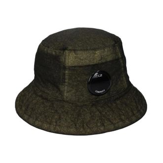 C.P. Company Hats, male, Green, Size: ONE SIZE Polyamide Bucket Hat