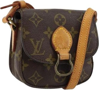 Louis Vuitton Pre-owned Mini Bags, female, Brown, Size: ONE SIZE Pre-owned Mini Saint Cloud Shoulder Bag