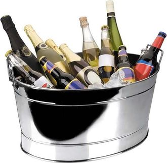 Lacor Cubitera Barre&atilde;&plusmn;o Enfriabotellas Inoxidable 25 Litros Cubitera Acero Inoxidable Grande 25 L Enfriador Bebidas Hielo