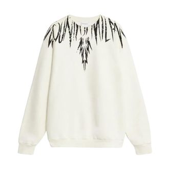 Marcelo Burlon Sweatshirts, male, White, Size: XL Sweatshirt