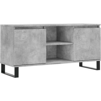 vidaXL TV Cabinet Concrete Grey 104x35x50 cm Engineered Wood vidaXL