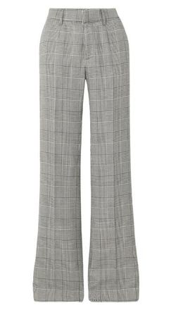 Alessandra Rich Prince of Wales Checked Wool Trousers. Size XS