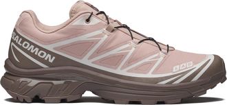 Salomon Pink Brown XT-6 Mesh Quick-Lace Sneakers