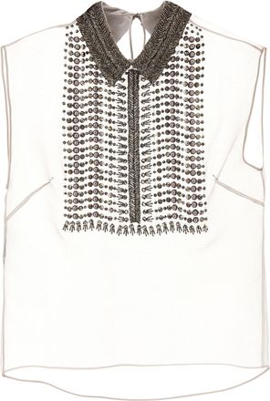 Alberta Ferretti Alberta Ferretti Beaded Chiffon Top