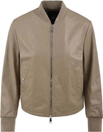 Add Leather Jassen - Dames - Leren en Su&egrave;de Jassen - Beige - S - Jassen