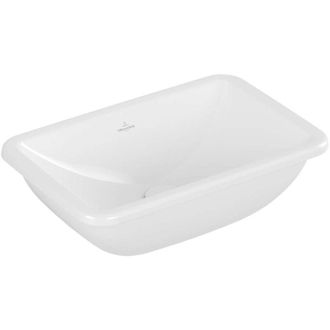 Villeroy & Boch Loop&friends - Lavabo Encastrado, 45x28 Cm, Con Rebosadero, Ceramicplus, Blanco Alpino 4a5600r1