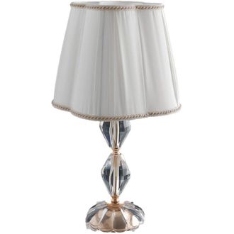 Fan Europe Lampada da tavolo riflesso in cristallo con dettagli dorati 47 cm
