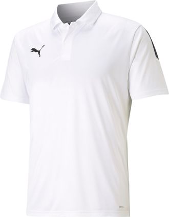 Puma Poloshirt PUMA TEAMLIGA SIDELINE POLO, Herren, Gr. XXL, schwarz-weiss (puma wei&szlig;, puma schwarz), Interlock, Obermaterial: 100% Polyester, unifarben, r