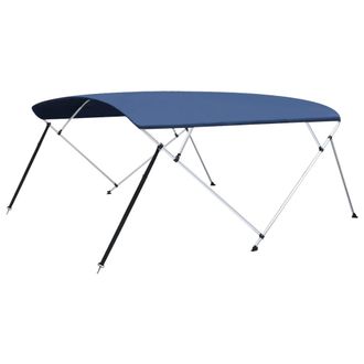 vidaXL Toldo Bimini De 4 Arcos Azul Marino 243x(230-244)x137 Cm Vidaxl