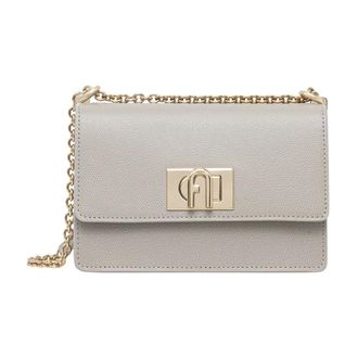 Furla Tassen, Dames, Grijs, ONE Size, Leer, 1927 Mini Crossbody