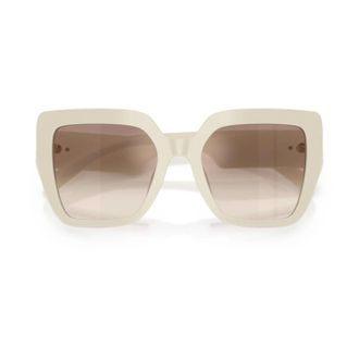 Dolce & Gabbana Sunglasses, female, Beige, Size: 54 MM Square Acetate Sunglasses