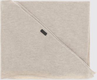 Brunello Cucinelli Cashmere Scarf with Monili Detail and Raw-Cut Hem