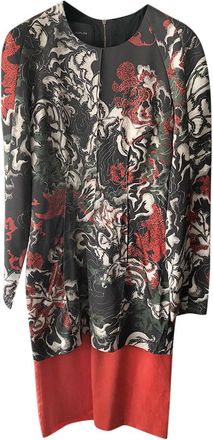 Cedric Charlier Multicoloured Satin Dress Size S