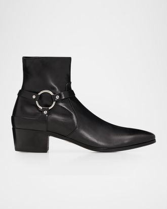 Tom Ford Men & apos;s Leather Zipped Ankle Boots