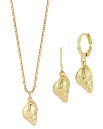 Sphera Milano Gold-Plated Necklace/Earring Set